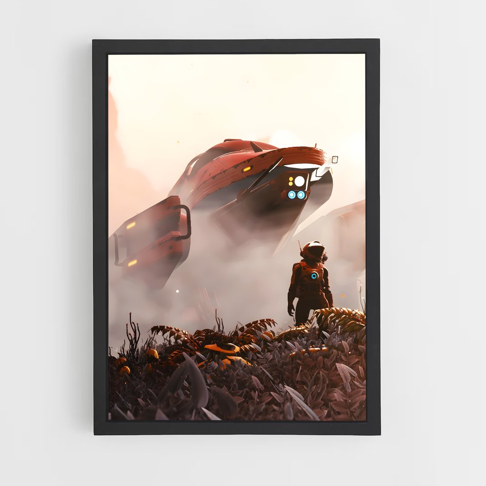 Poster Cosmic Roadster – affiche No man sky (vue 2)